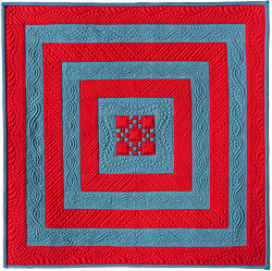 Square in Square I (a miniature quilt)